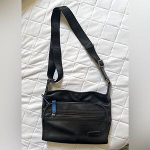 Swiss Polo Genuine Leather Black Sling bag